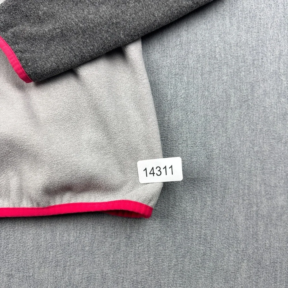 Columbia Jacket Womens XS‎ Gray Pink Foster Creek 1/4 Button Fleece Pullover